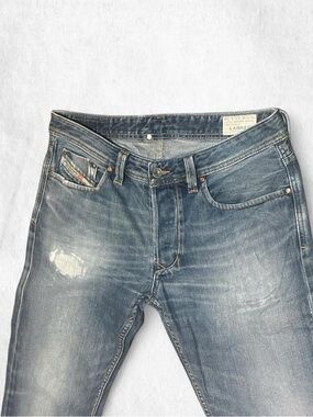 Diesel LARKEE vintage dark wash baggy straight 32x34 cool distressed look